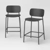 (1) SET OF (2) COUNTER HEIGHT STOOLS