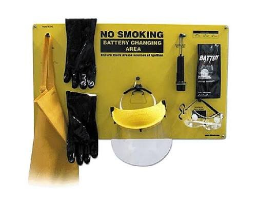 (1) COMPLETE FORKLIFT BATTERY PPE KIT SIGN