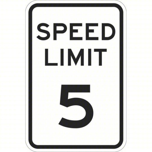 (2) SPEED LIMIT SIGN