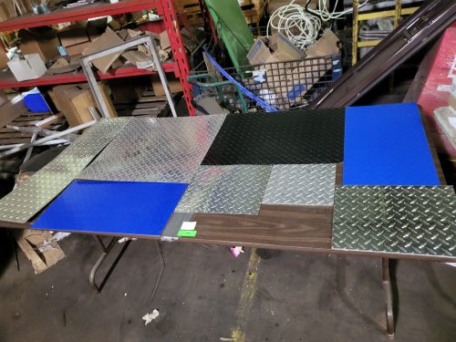 (1) TABLE OF ALUMINUM