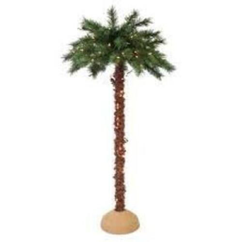 (1) PRE LIT ARTIFICIAL PALM TREE