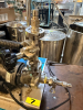 SANITARY TRANSFER PUMP WITH 3 TOTES OF BREWERY FITTINGS AND HOSES AS SHOWN - 7