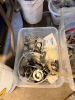SANITARY TRANSFER PUMP WITH 3 TOTES OF BREWERY FITTINGS AND HOSES AS SHOWN - 9