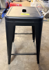 (4) BLACK STOOLS - 2