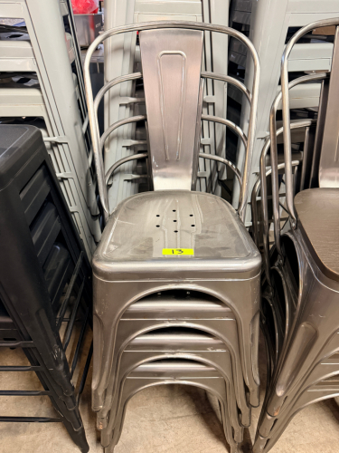 (4) METAL CHAIRS