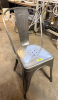 (4) METAL CHAIRS - 3