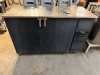 GLASSTENDER BACK BAR REFRIGERATOR WITH STAINLESS STEEL TOP