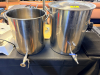 (2) ASSORTED BREWING KETTLES
