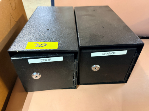 (2) LOCK BOXES