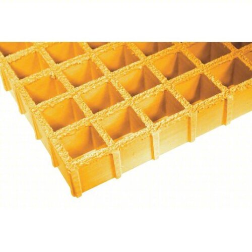 (1) YELLOW MOLDED GRATING