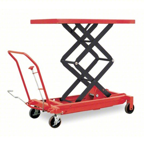 (1) MANUAL MOBILE SCISSOR-LIFT TABLE