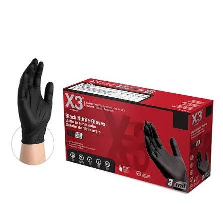 (10) BOXES OF (100) NITRILE GLOVES