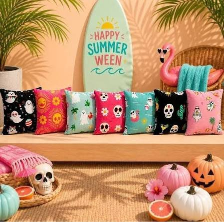 (2) DECORATIVE THROW PILLOWS