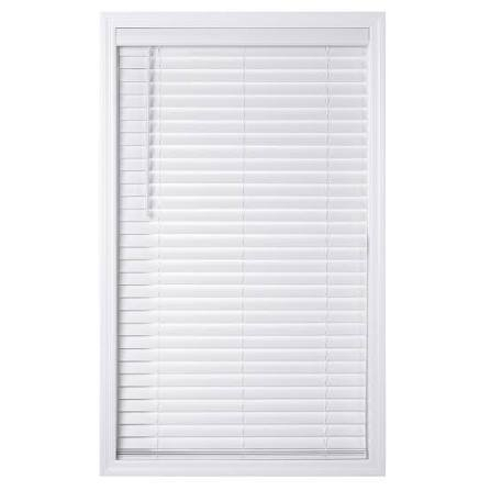 (2) FAUX WOOD BLINDS