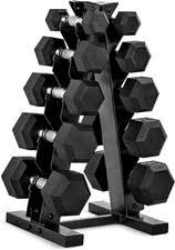 (1) WEIGHT SET AND STAND