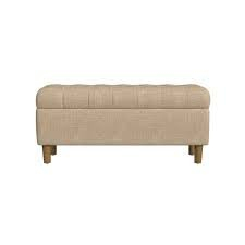(1) BUTTON TUFTED STORAGE BENCH