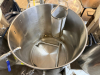 SPIKE BREWING 1 BBL BREWHOUSE VESSELS CONSISTING OF HOT LIQUOR TANK (HLT), BREW KETTLE (BK), AND MASH TUN (MT). BREW KETTLE INCLUDES HOP BASKET, STEAM CONDENSER LID ASSEMBLY WITH CONDENSER PIPE, SMALL PUMP, AND SPRAYER - 18