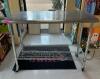 (1) ROLLING STAINLESS STEEL TABLE - 5