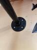 (1) INDUSTRIAL PIPE WALL-MOUNT COAT RACK WITH WOOD SHELF - 3