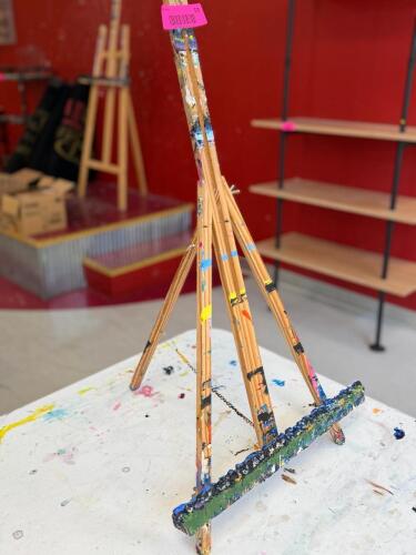 (10) WOODEN ADJUSTABLE ARTIST EASELS