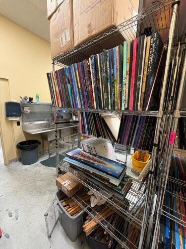 (1) WIRE 4-TIER STORAGE SHELVING UNIT