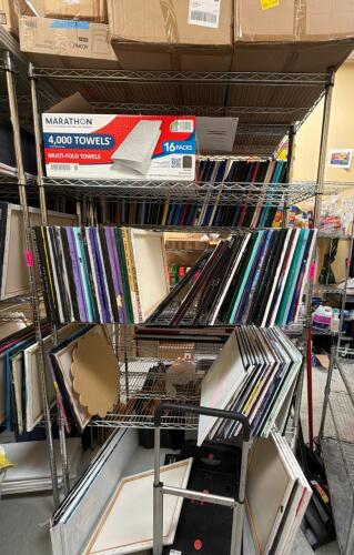 (1) WIRE 4-TIER STORAGE SHELVING UNIT