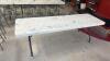 (1) HEAVY-DUTY WHITE PLASTIC FOLDING TABLE