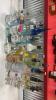 (1) ASSORTED LOT OF OPENED LIQUOR BOTTLES WITH POUR SPOUTS