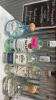 (1) ASSORTED LOT OF OPENED LIQUOR BOTTLES WITH POUR SPOUTS - 4