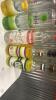(1) ASSORTED LOT OF OPENED LIQUOR BOTTLES WITH POUR SPOUTS - 7
