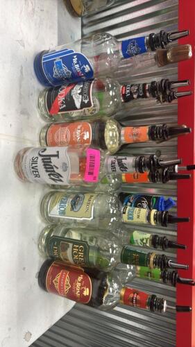 (1) ASSORTED LOT OF OPENED VODKA, LIQUEUR AND MIXER BOTTLES