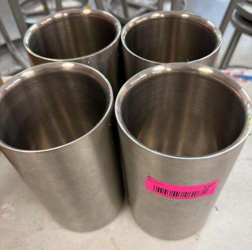 (4) STAINLESS STEEL TUMBLERS