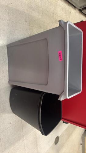 (2) TRASH CANS