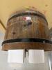 (3) BARREL-STYLE WOODEN NAPKIN HOLDER - 2