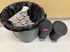 (3) TRASH CANS