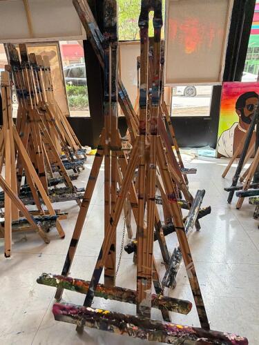 (12) PAINTING EASELS