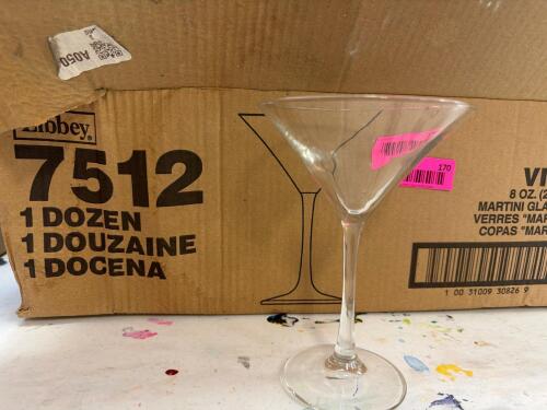 (12) MARTINI GLASSES