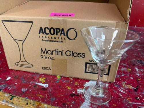 (12) MARTINI GLASSES