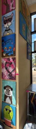 (1) ASSORTED LOT OF PAINTED CANVAS