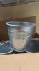 (1) BOX OF METAL PAILS