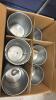 (1) BOX OF METAL PAILS - 3