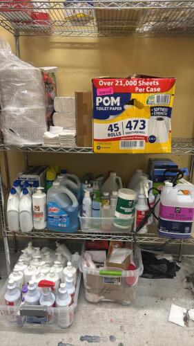 (1) ASSORTED LOT OF CLEANING SUPPLIES