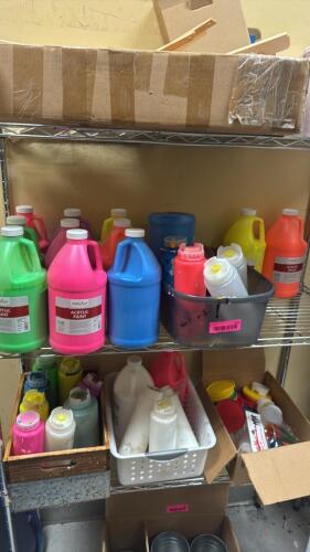 (1) ASSORTED LOT OF PAINTING SUPPLIES