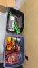 (2) ASSORTED BINS OF OFFICE SUPPLIES AND DECOR - 3
