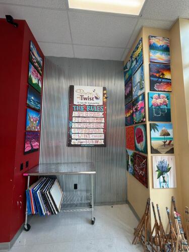 (1) ASSORTED LOT OF PAINTED CANVAS