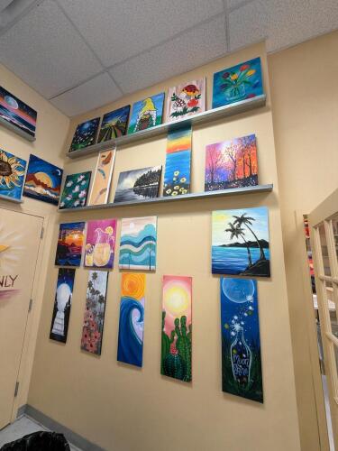(1) ASSORTED LOT OF PAINTED CANVAS