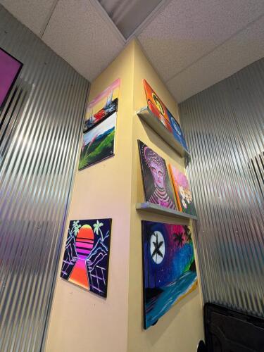 (1) ASSORTED LOT OF PAINTED CANVAS