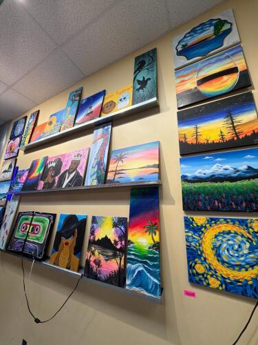 (1) ASSORTED LOT OF PAINTED CANVAS