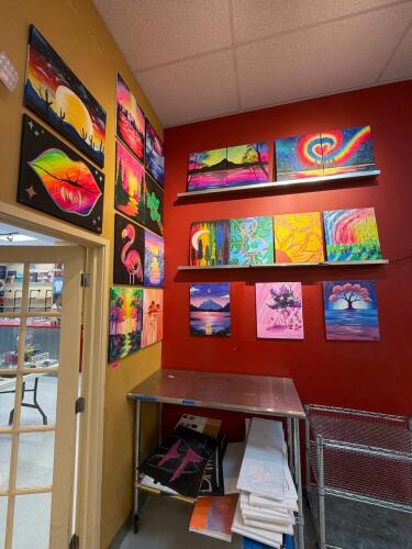 (1) ASSORTED LOT OF PAINTED CANVAS