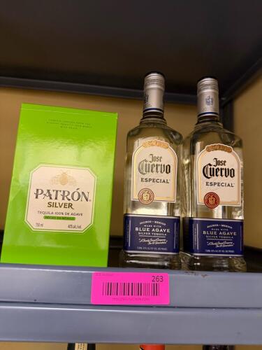 (3) ASSORTED BOTTLES OF PATR&Oacute;N SILVER TEQUILA & JOSE CUERVO ESPECIAL TEQUILA